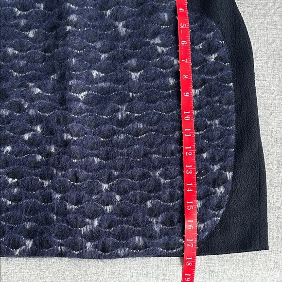 O'2nd Wool Navy Textured Mini Skirt - Picture 10 of 10